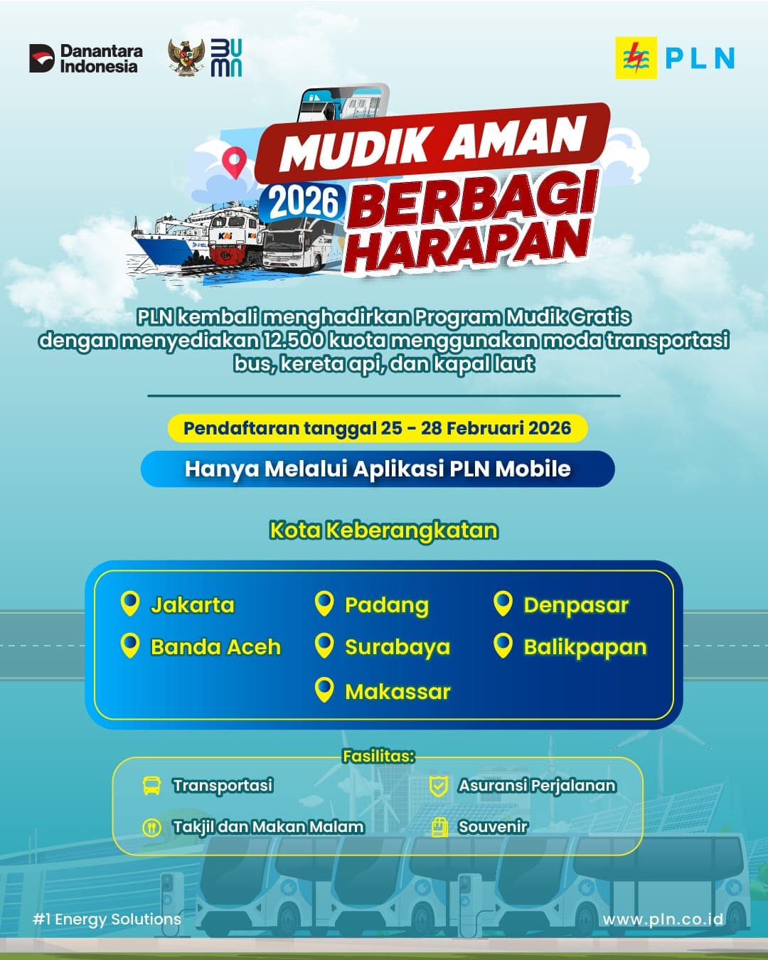 Mudik Gratis PLN 2026