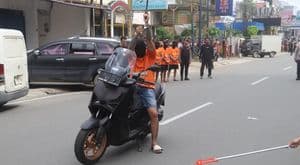 Rekonstruksi kasus penembakan di depan THM Kota Samarinda